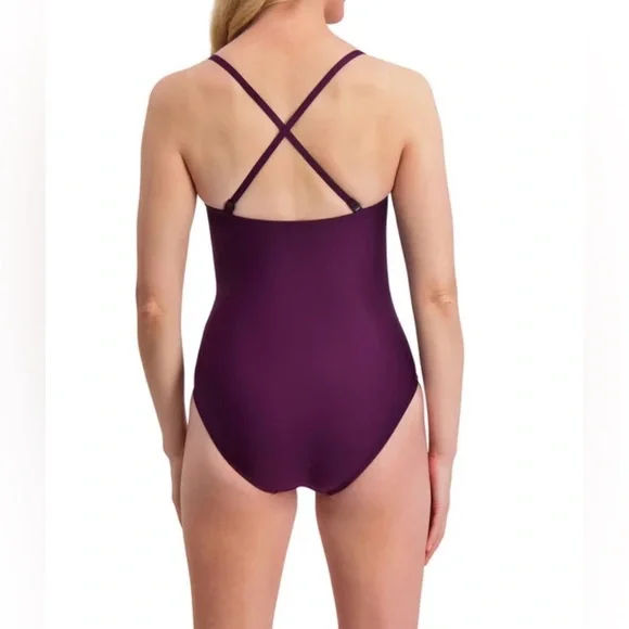 DKNY Sport 1 pc Convertible Strap Swimsuit - Picture 4 of 14